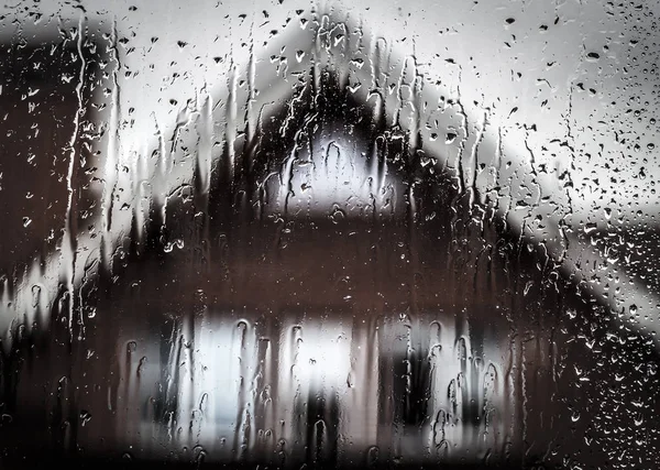 Вид в дождливую погоду — стоковое фото