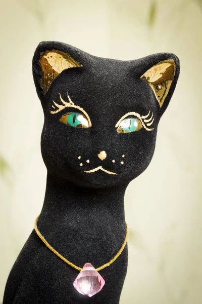 Black cat figurine