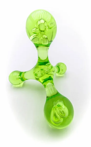 Masajeador plástico verde — Foto de Stock