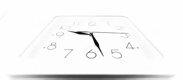 White clock close-up — Stock Photo, Image