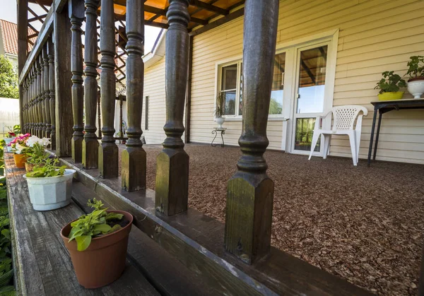 Summer terrace of a private house — Stock Photo, Image