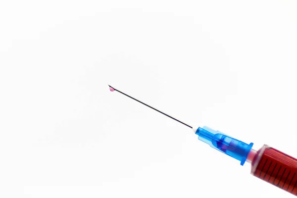 Injekční stříkačka s léčivem — Stock fotografie