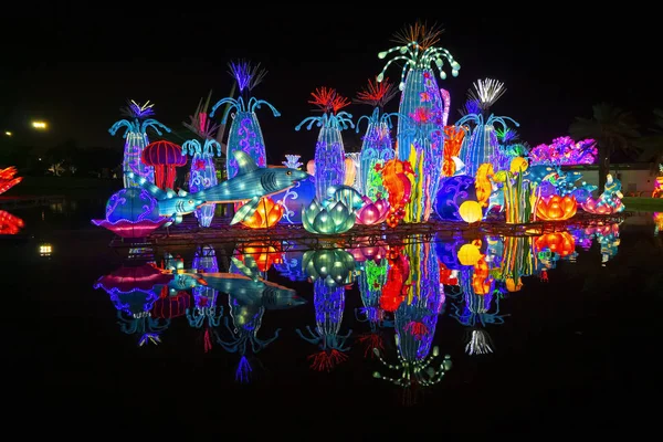 Dubai Garden Glow In Uae — Stock Photo, Image