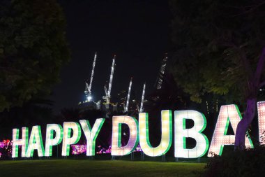Dubai Bahçesi Uae 'de parlıyor