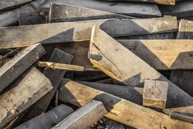 İnşaat ahşap çöpü