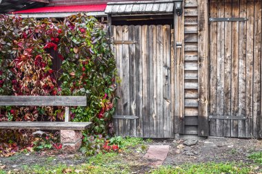 Gates of a wooden house