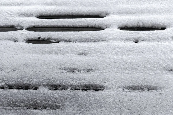 Nieve en la terraza — Foto de Stock