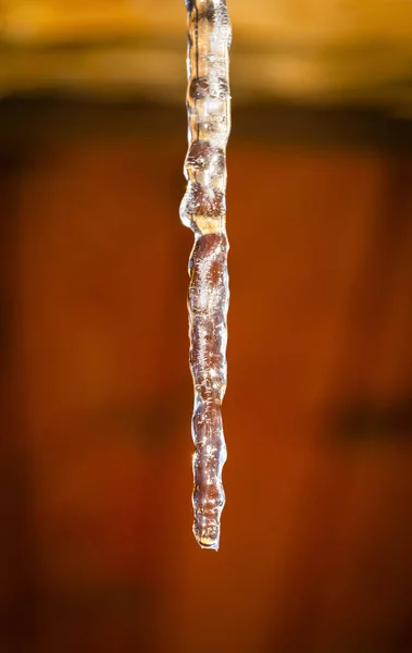 Icicle on the ledge — Stock Photo, Image