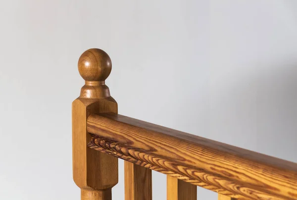 나무로 Wooden Baluster 클로즈업 — 스톡 사진