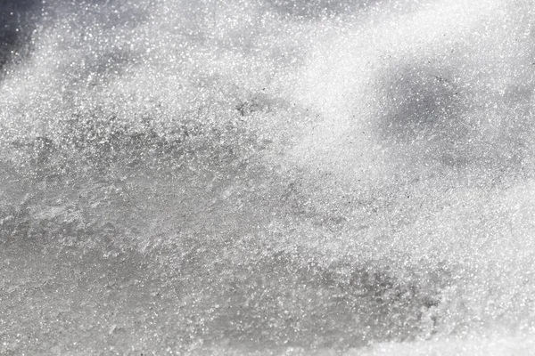 Поверхность Тающего Снега Крупным Планом Качестве Фона — стоковое фото