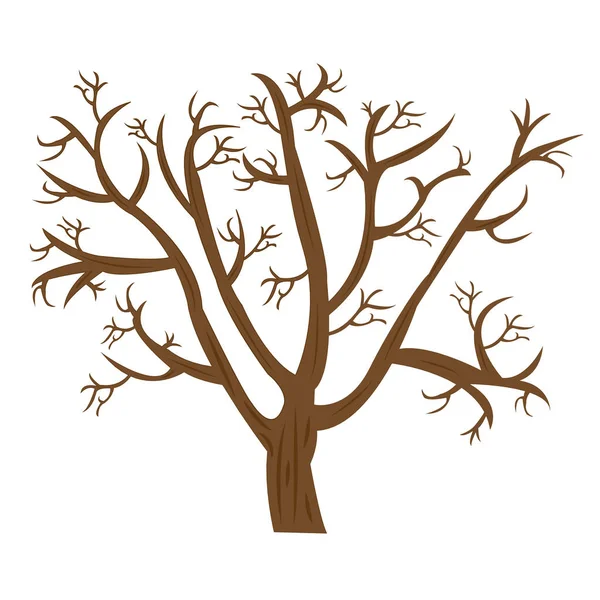 Vieil arbre mort — Image vectorielle