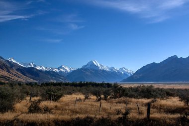 Mount Cook, South Island, Yeni Zelanda. 