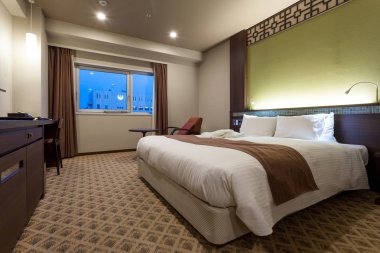 Misafir odası Jr Kyushu Hotel Nagasaki, Japonya.
