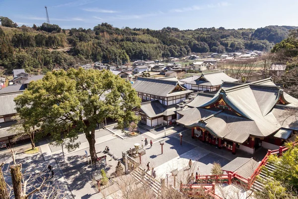 CITTÀ DI KASHIMA, SAGA, GIAPPONE - 11 MARZO 2017: Yutoku Inari è un santuario shintoista nella città di Kashima, prefettura di Saga, isola di Kyushu, Giappone . — Foto Stock