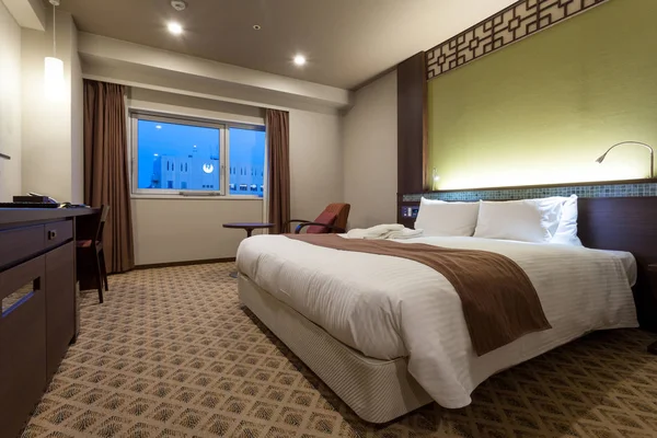 Guest room of JR Kyushu Hotel Nagasaki, Japan. — Stock Photo, Image