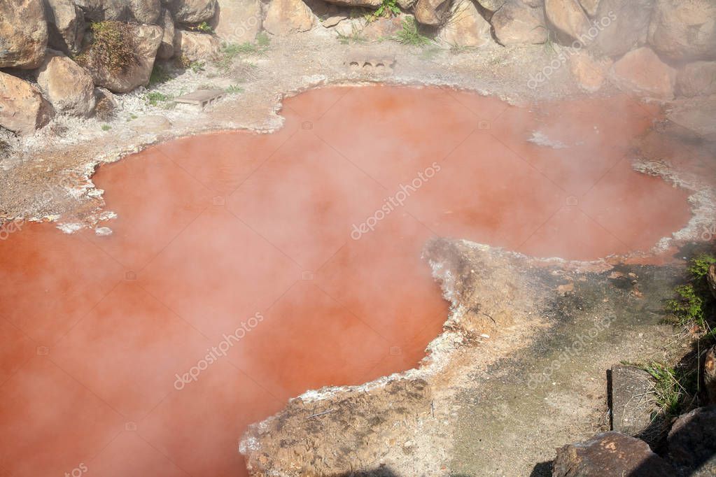 Kamado Jigoku (Cooking Pot Hell) es una de las atracciones turísticas que representan los