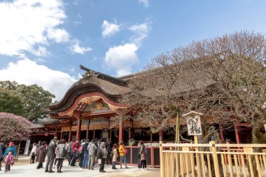 Dazaifu Tenman-gu Shinto tapınak Dazaifu, Fukuoka ili, Japonya olduğunu.