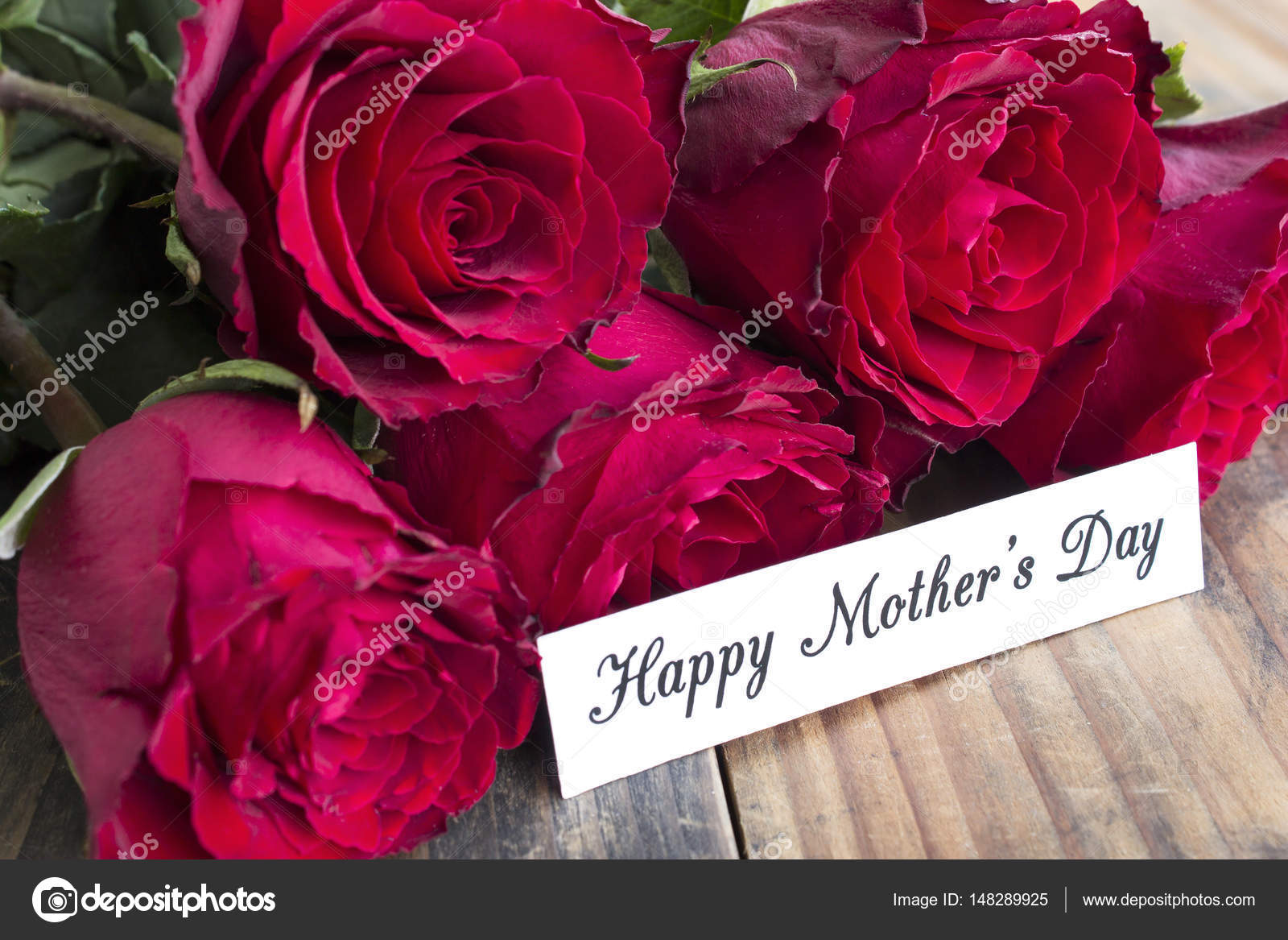 happy mothers day red roses