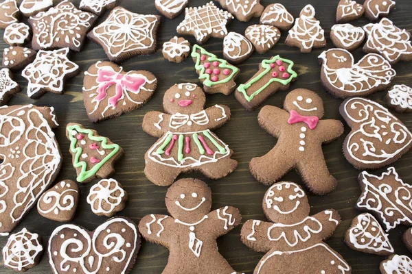 Arka plan olarak gingerbread çerezleri