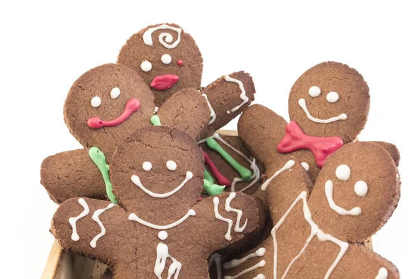 Lebkuchen in einer Holzkiste — Stockfoto