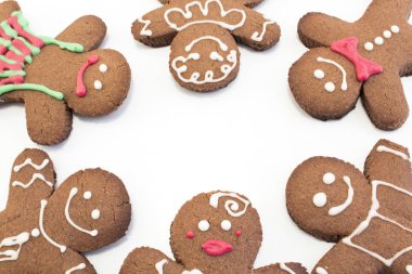 Gingerbread çerezleri kopya alanı ile
