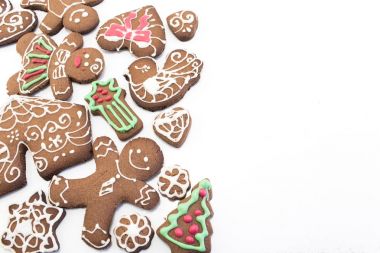 Gingerbread çerezleri kopya alanı ile