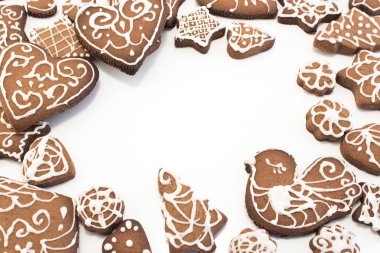 Gingerbread çerezleri kopya alanı ile