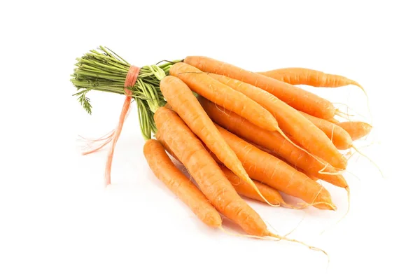 Fresh Carrots Isolated on White — Stock Photo, Image