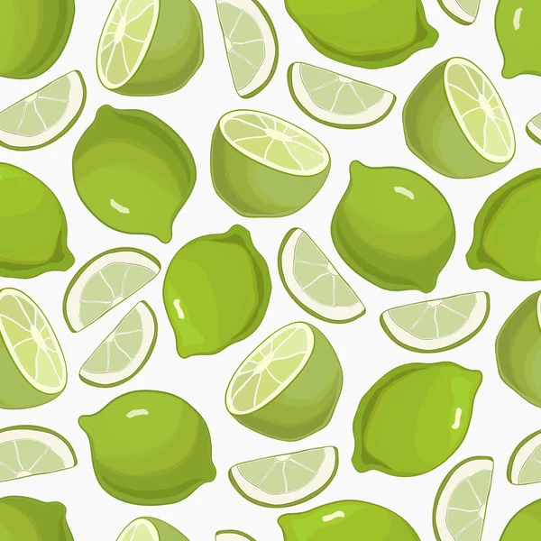 Limes cytrusowych tło wzór — Wektor stockowy