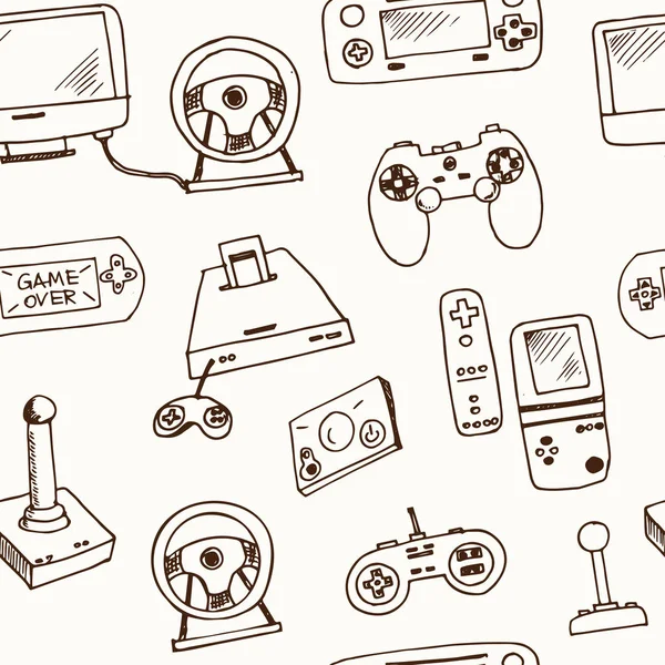 Hand-drawn vector sketch of a generic contemporary Video Game