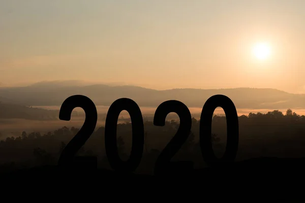 Silhouet Van Liefde Jongen Meisje Tegen Zon 2020 — Stockfoto