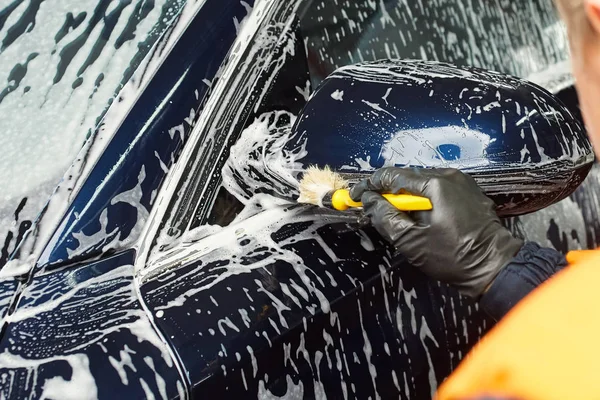 Detailed car wash — Stock Photo, Image