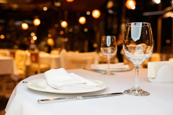 Glasses on a table — Stock Photo, Image