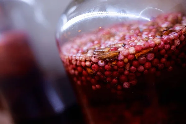 Berry juice on the shelf — Stock Photo, Image