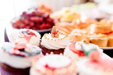 Yakın çekim farklı kek