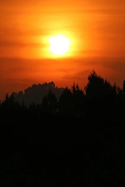 Amazing sunset in african congo — Stock Photo, Image