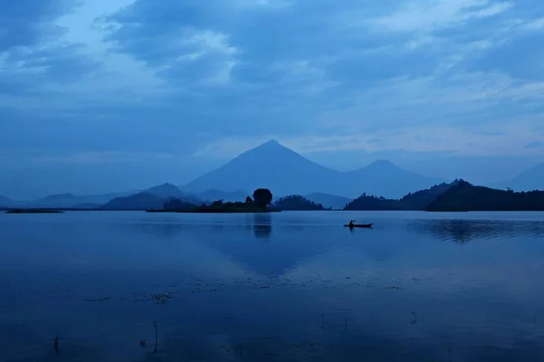 Incredibile tramonto in congo africano — Foto Stock