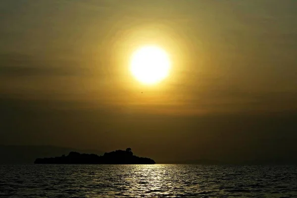 Incredibile tramonto in congo africano — Foto Stock