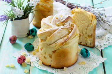 Kruffin tatlı pasta - Paskalya tarifi. Geleneksel Gıda ho