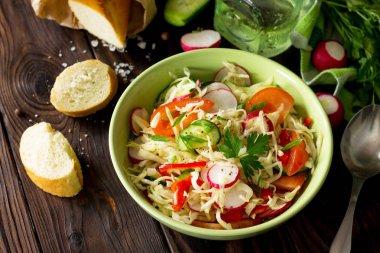 Vegan yemek. Doğru beslenme. Sağlıklı bir yaşam tarzı. Yaz vitamini 