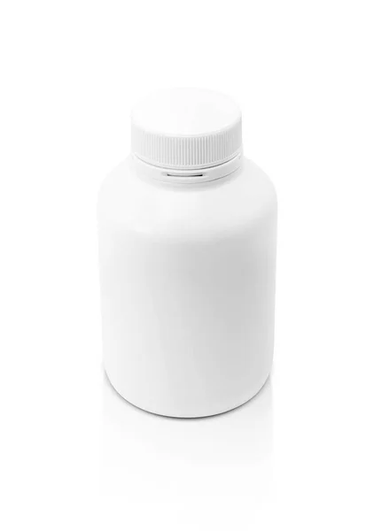 Lege verpakking aanvulling product fles geïsoleerd op witte achtergrond — Stockfoto