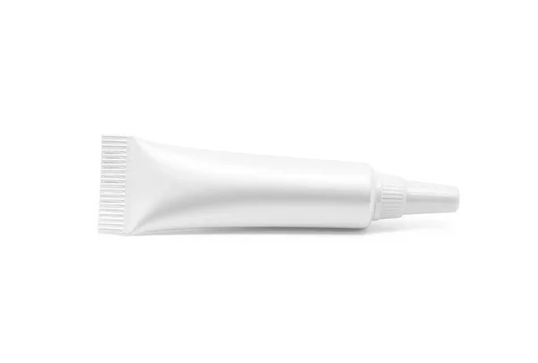 Emballage vierge tube de sérum cosmétique isolé sur fond blanc — Photo