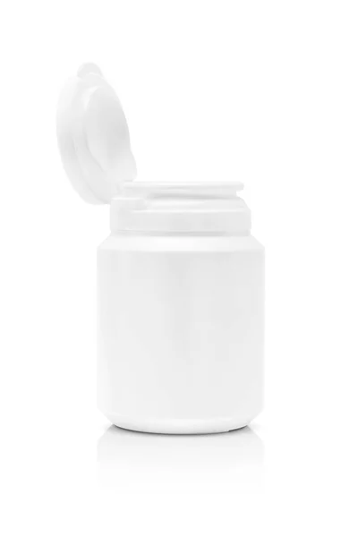Imballaggio in bianco supplemento bottiglia di prodotto isolato su sfondo bianco — Foto Stock
