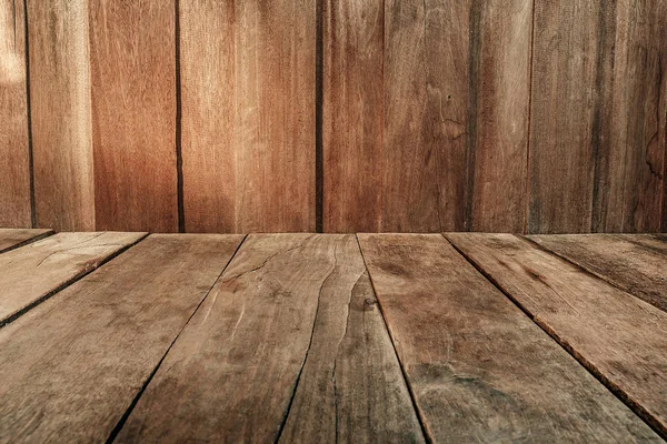 빈티지 판자 나무 벽과 바닥 사이 딩 배경 — 스톡 사진