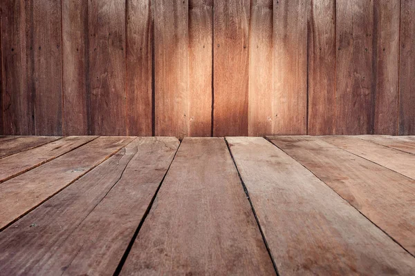 Madera de tablón vintage pared y fondo de revestimiento de piso — Foto de Stock