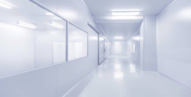 modern iç bilim Laboratuvarı veya fabrika arka plan