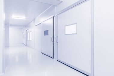 modern iç bilim Laboratuvarı veya fabrika arka plan