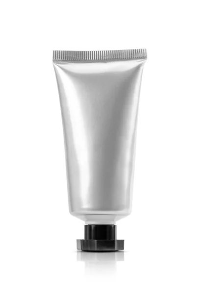 Aluminium buis voor tandpasta of cosmetische product design mock-up — Stockfoto