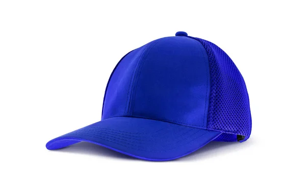 Порожня синя полотняна шапка для додаткового дизайну одягу — стокове фото