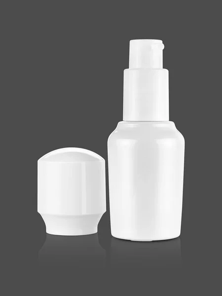 White ceramic bottle for cosmetic product design mock-up — 스톡 사진